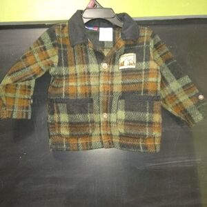 Plaid Green and Brown Jacket